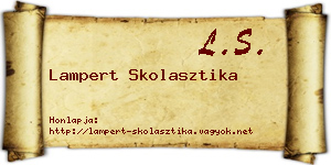 Lampert Skolasztika névjegykártya